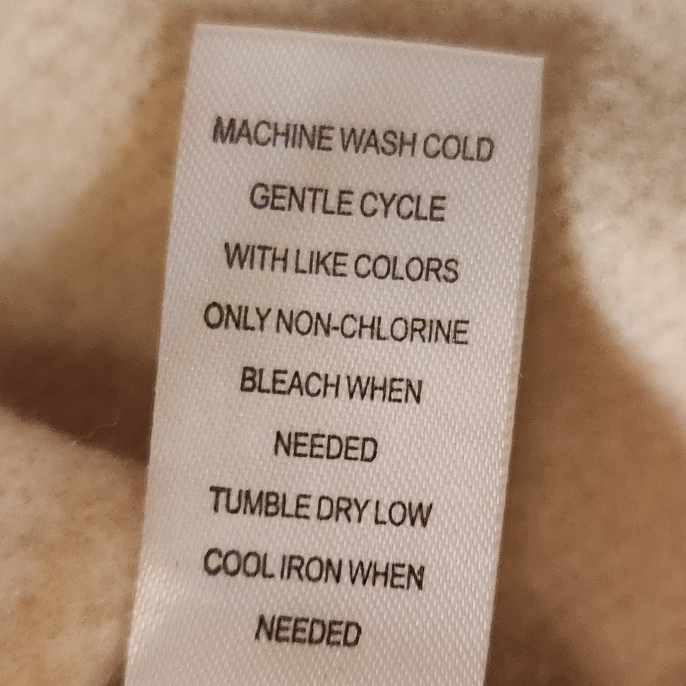 PacSun - NWT sporty‎ raglan crew neck crop sweatshirt light tan size Medium - Picture 4 of 6
